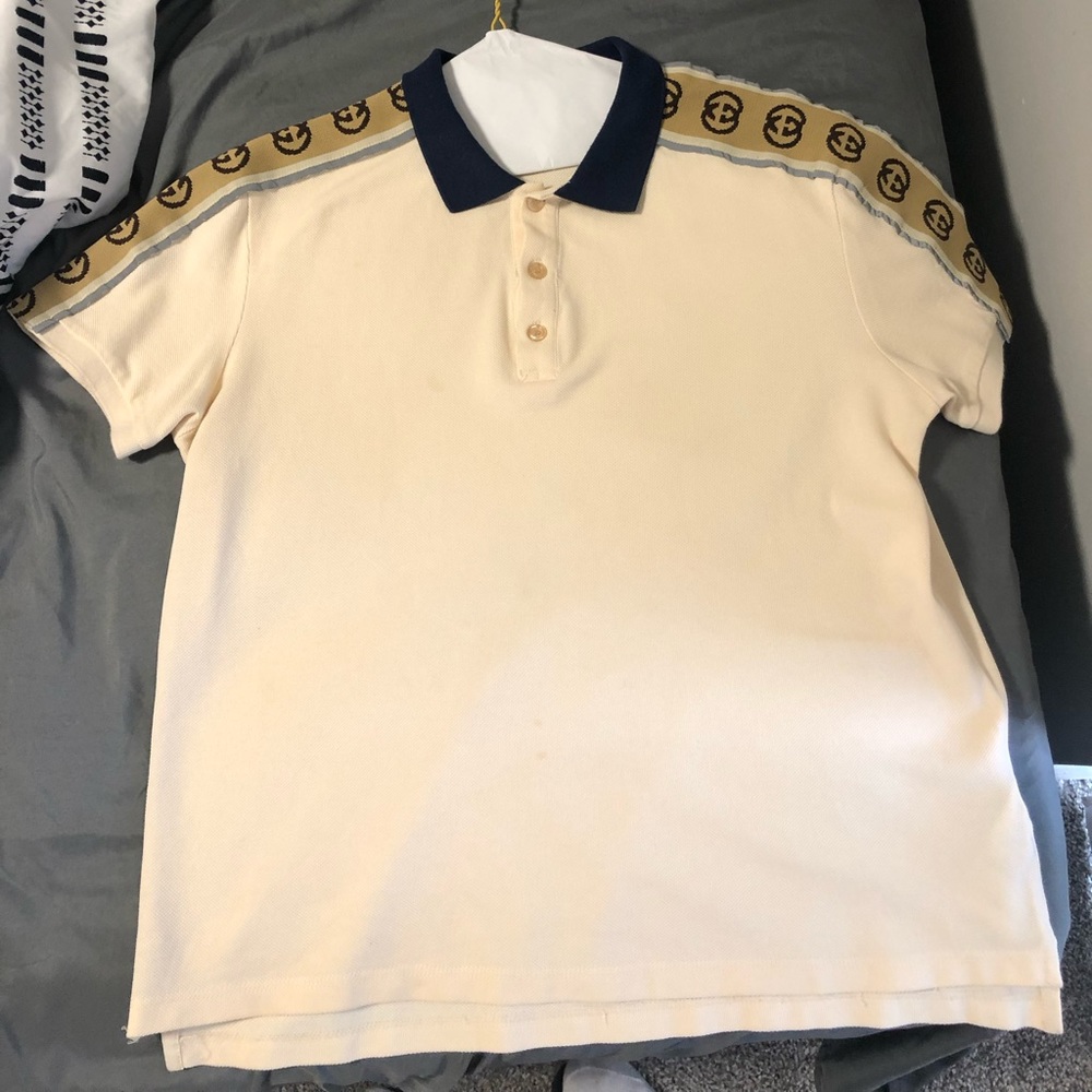 Gucci reflective polo t shirt